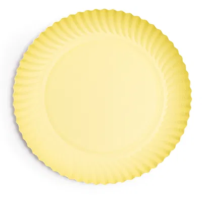 Plato bandeja 23cm AMARILLO PASTEL x6 unidades
