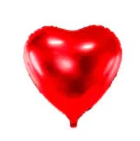 Globo corazón mediano ROJO 23cm aprox. x1 unidad