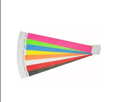 Pulseras control ingreso fluo x10 unidades