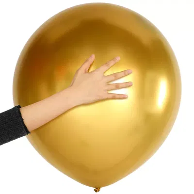 Maxi globo cromado dorado 18" x1 unidad