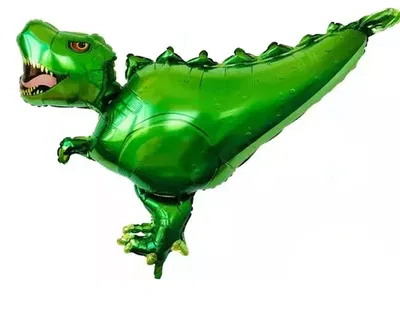 Globo dino verde grande 100x70cm aprox.