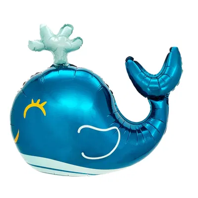 Globo ballena azul 80cm aprox