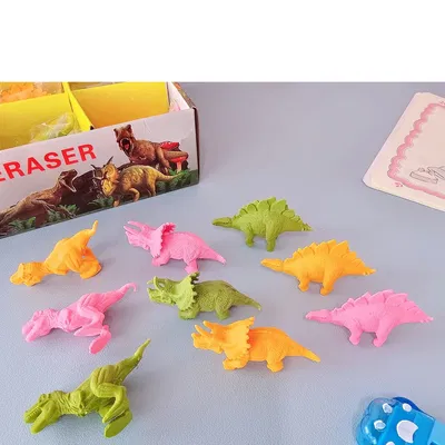 Goma de borrar dino reales x1 unidad
