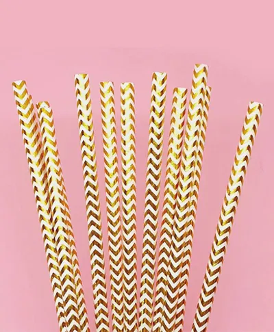 Sorbete chevron DORADO x25 unidades
