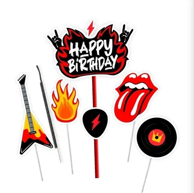 Topper silueta rock