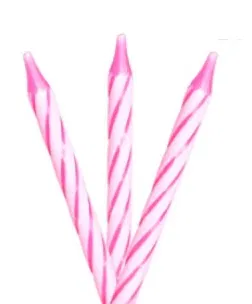 Velitas mini rosa x12 unidades