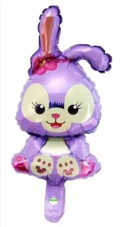 Globo conejita lila 95x50cm aprox.