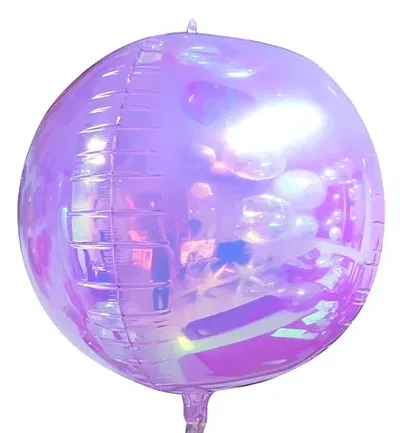 Globo esfera iridiscente lila 22"