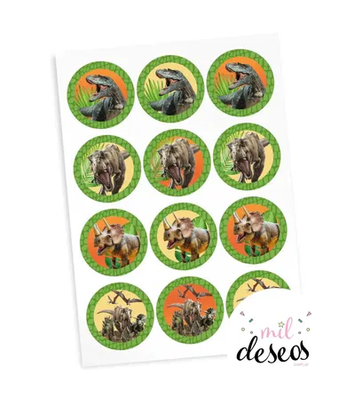Sticker Jurassic World x12