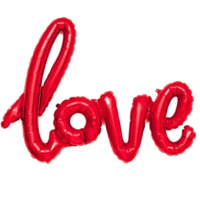 Globo love ROJO 55cm aprox. 