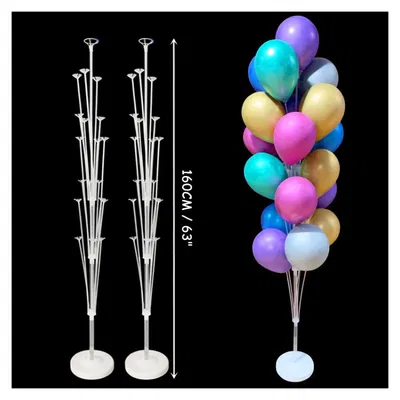 Base exhibidor de globos x19 globos 1.60mts