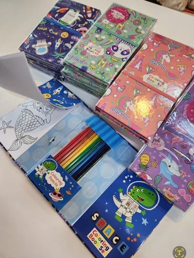 Libro tríptico para colorear SIRENITA