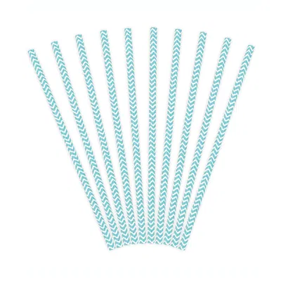 Sorbete chevron CELESTE x25 unidades