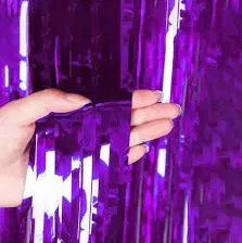 Cortina metalizada violeta