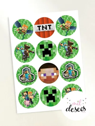 Sticker Minecraft x12