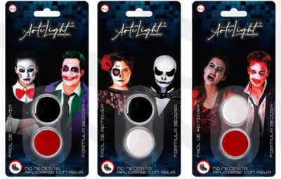 Set maquillaje x2 rojo y negro