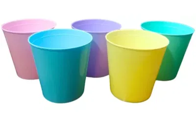 Vaso Eco CELESTE PASTEL plástico x1 unidad 