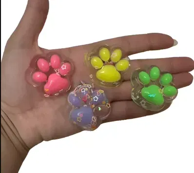 Mini squishy mochi HUELLITAS para sorpresitas x5 unidades