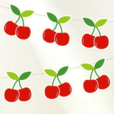 Guirnalda cherry cereza