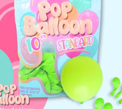 Globo verde lima 10" x5 unidades