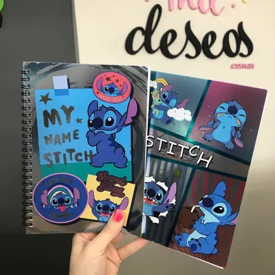 Cuaderno metalizado STITCH 20x15cm