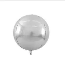 Globo esfera plateada 22" x1 unidad