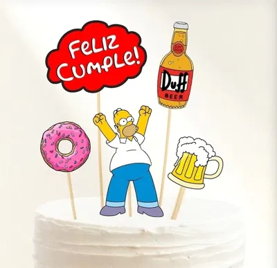 Topper silueta homero simpson
