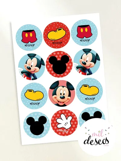 Sticker Mickey x12