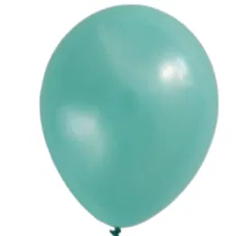 Globo verde azulado 12" x5 unidades