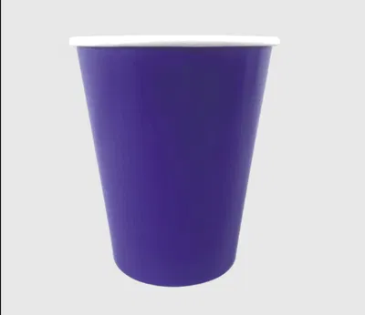Vaso violeta liso laminado x6 unidades
