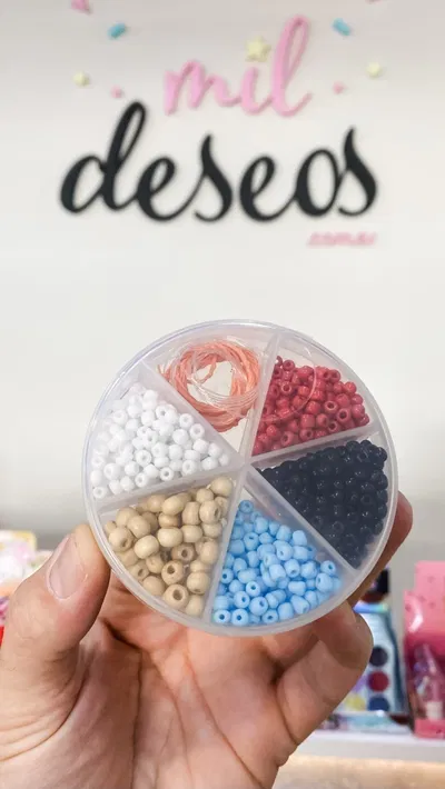 Set redondo chico para armar pulseritas