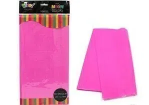 Mantel plástico flúo fucsia 1,2 x 1,8mts