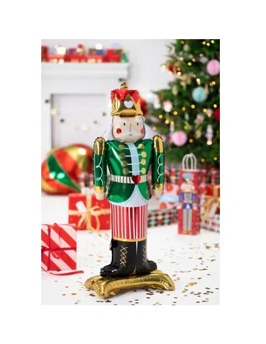 Globo cascanueces verde 60cm con base