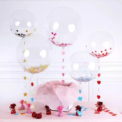Globo BURBUJA 5" 12cm cristal x1 unidad 