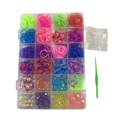 Set para armar pulseritas MOSTACILLAS Y BANDITAS 20x20cm (NO INCLUYE TIJERA) (TZ-902A)