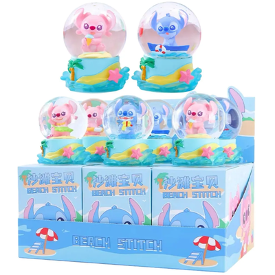 Bola esfera de nieve STITCH SORPRESA con luz