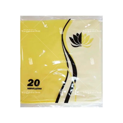 Servilletas lisas económicas AMARILLO x20 unidades
