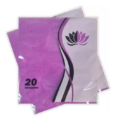 Servilletas lisas económicas VIOLETA x20 unidades
