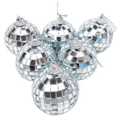 Mini bola de boliche espejada CHICA 4cm x6 unidades