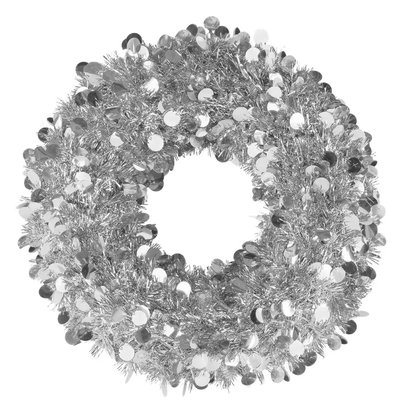 Corona plateada 38cm de diámetro