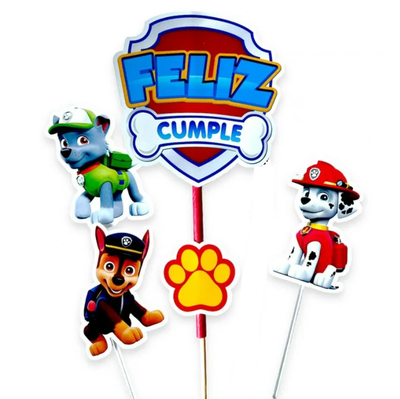 Topper silueta Paw Patrol