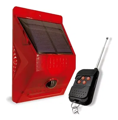 Alarma Solar Autónoma Con Control Remoto Sensor Infrarrojo