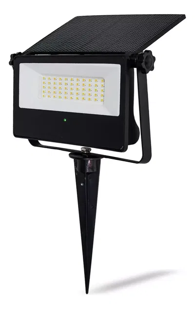 Reflector Led Solar 30w Con Estaca Parques Jardines Ip65