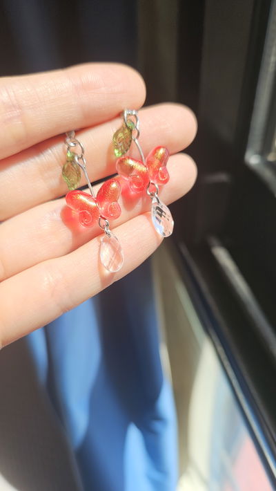 MARIPOSAS TORNASOL ROJAS