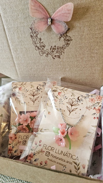 SET- AROS + COLLAR DE CEREZOS
