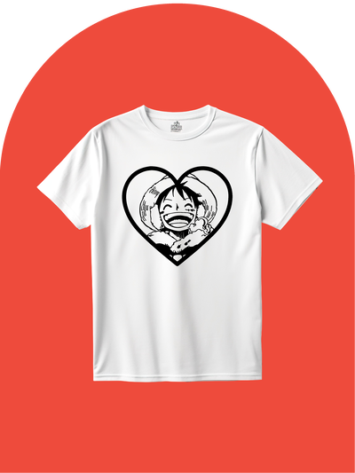 Remera HEART ICON Luffy