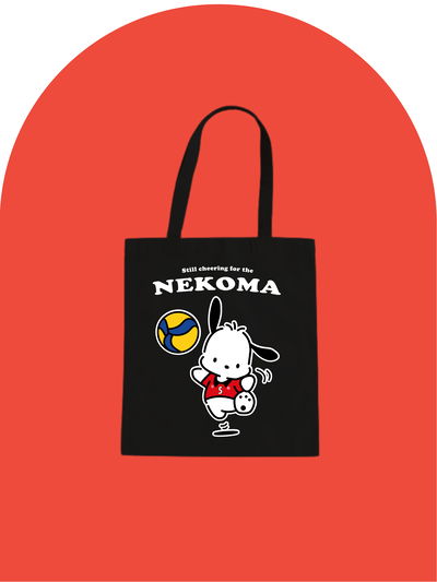 Totebag "Cute Nekoma" Negra