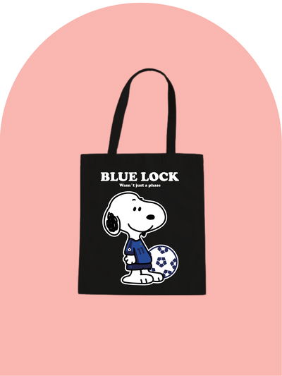 Totebag "Cute Blue Lock" Negra