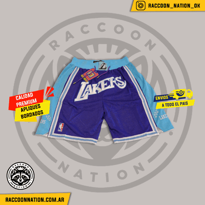 LOS ANGELES LAKERS SHORT (CELESTE/PURPURA)