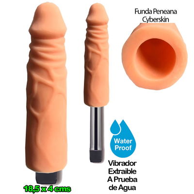 CyberSkin - Diamond Venoso 18.5x 4 cm (Vibro sumergible)